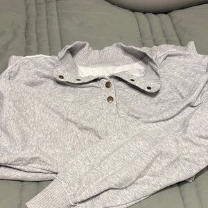 Gray Cowl Neck Sweater